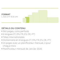 Agenda 12 Mois Journalier - Small - 2025