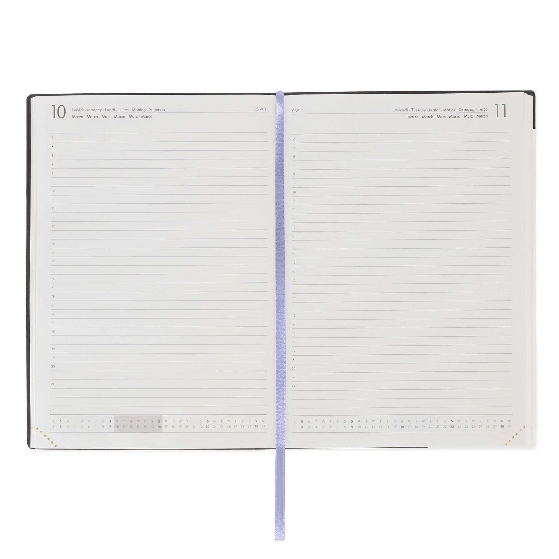Agenda 12 Mois Journalier - Large - 2025