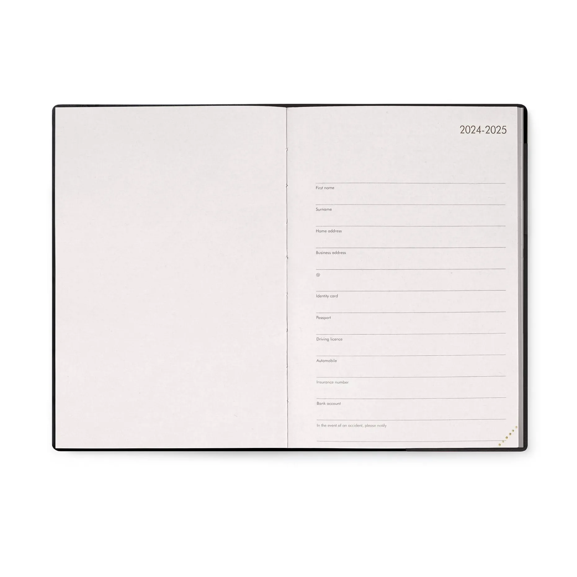 Agenda 16 Mois Journalier - Medium - 2024/2025