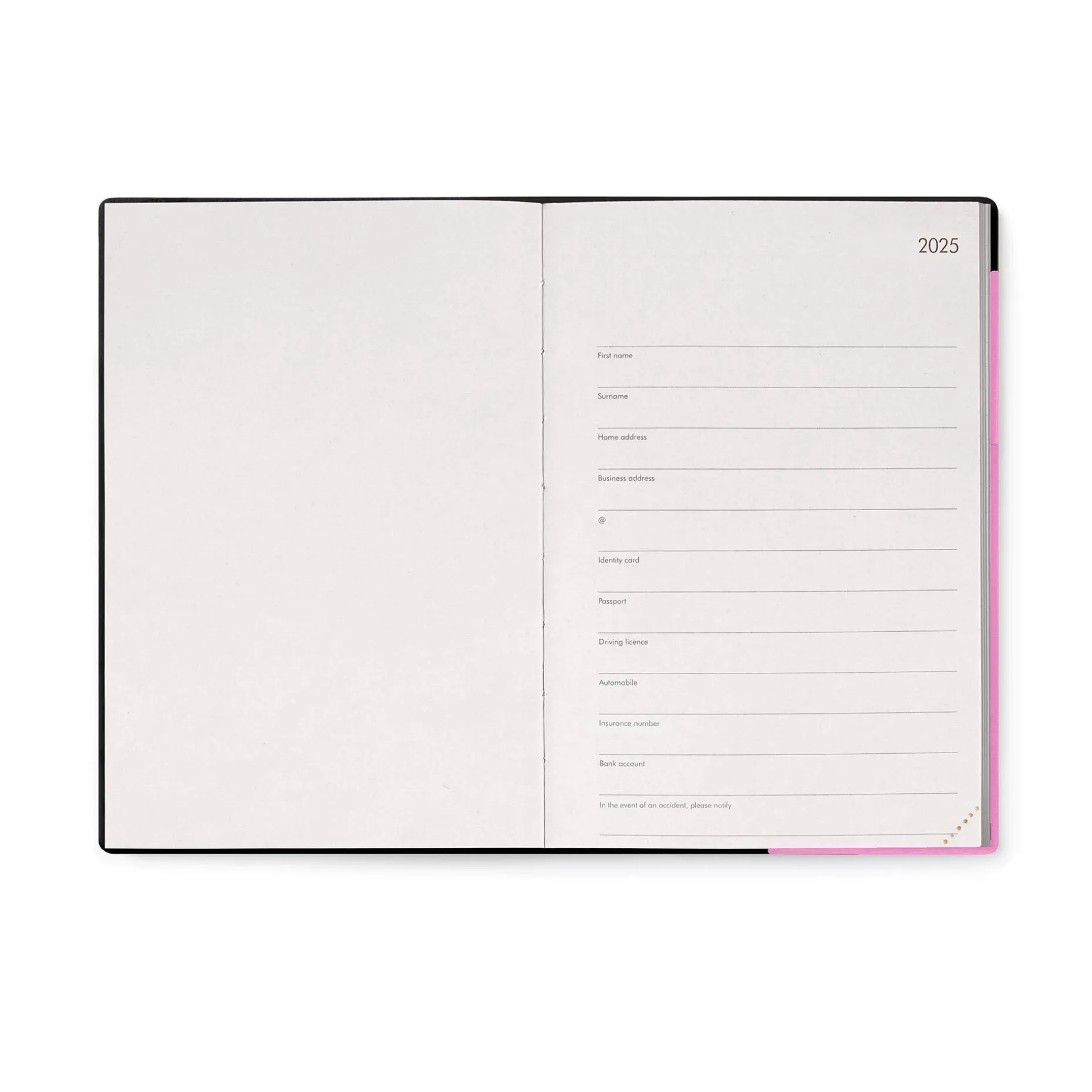 Agenda 12 Mois Semainier - Medium - 2025