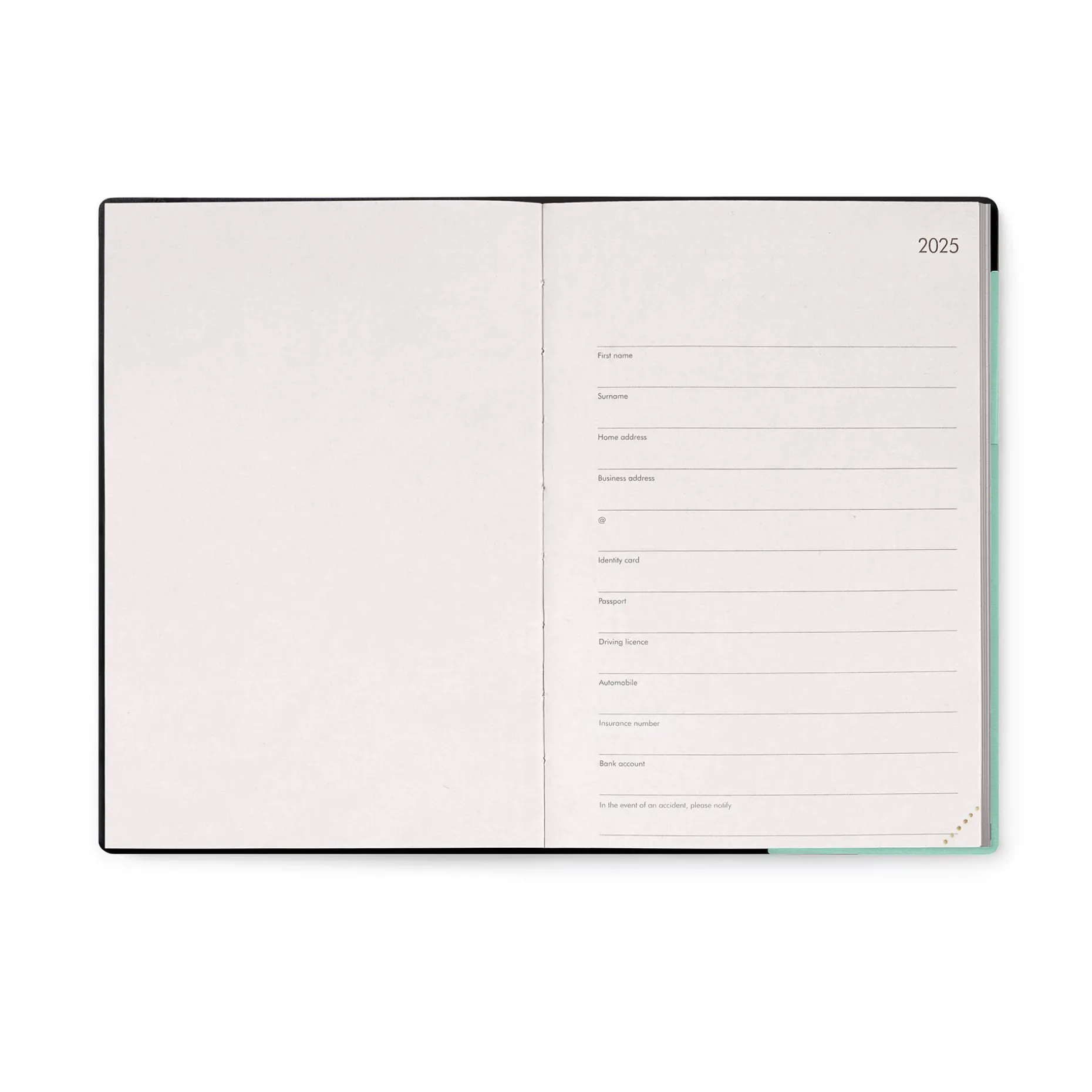 Agenda 12 Mois Semainier - Medium - Avec Section Pour Notes - 2025