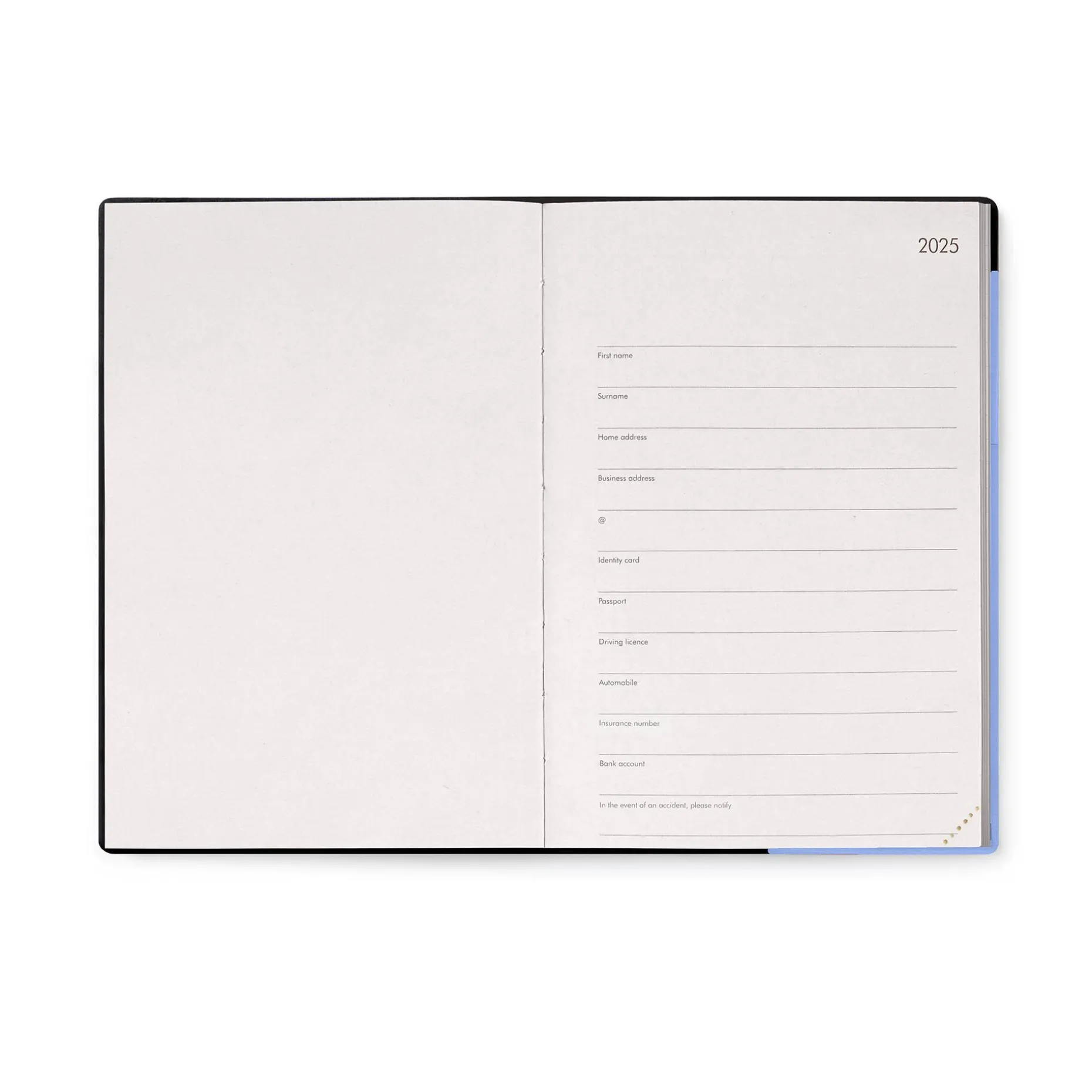 Agenda 12 Mois Semainier - Medium - Avec Section Pour Notes - 2025