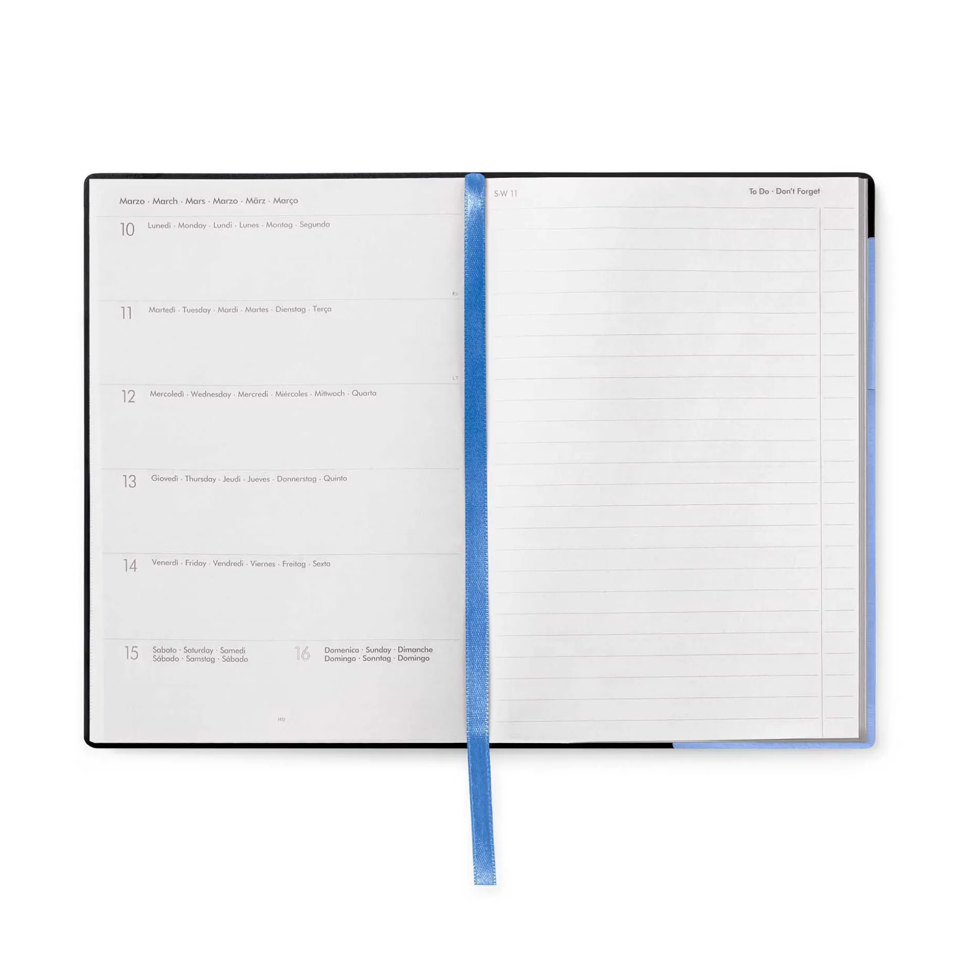 Agenda 12 Mois Semainier - Medium - Avec Section Pour Notes - 2025