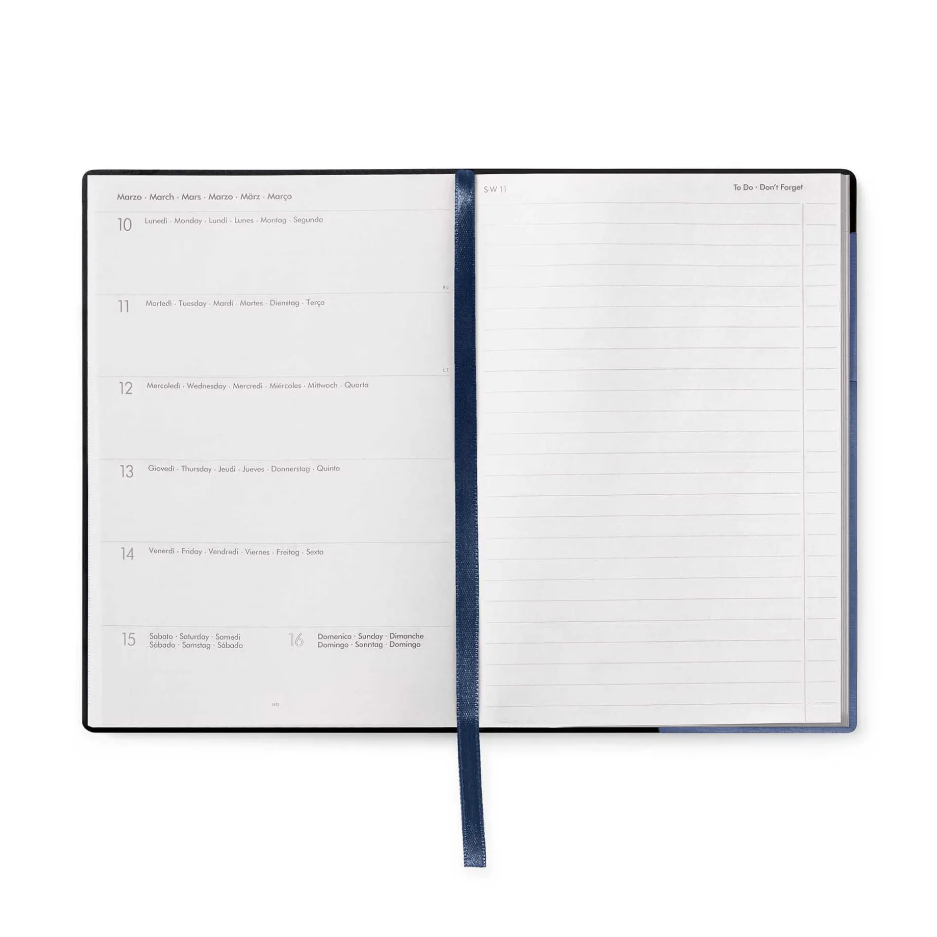 Agenda 12 Mois Semainier - Medium - Avec Section Pour Notes - 2025