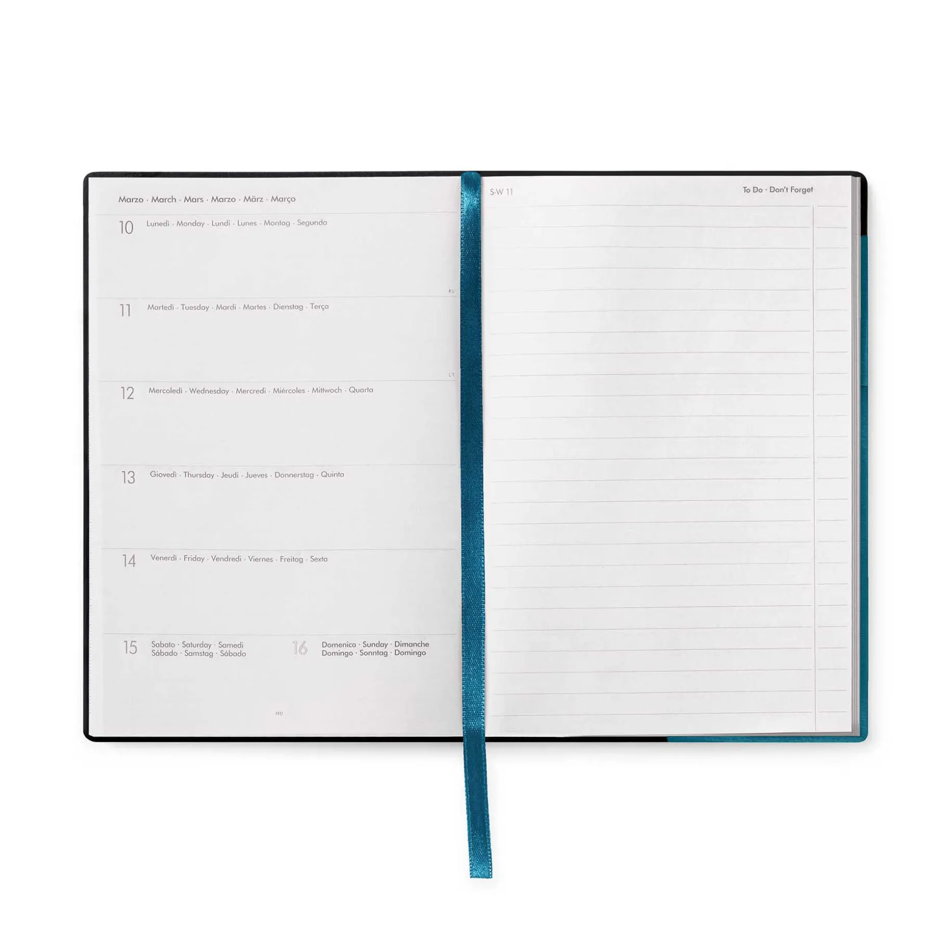 Agenda 12 Mois Semainier - Medium - Avec Section Pour Notes - 2025