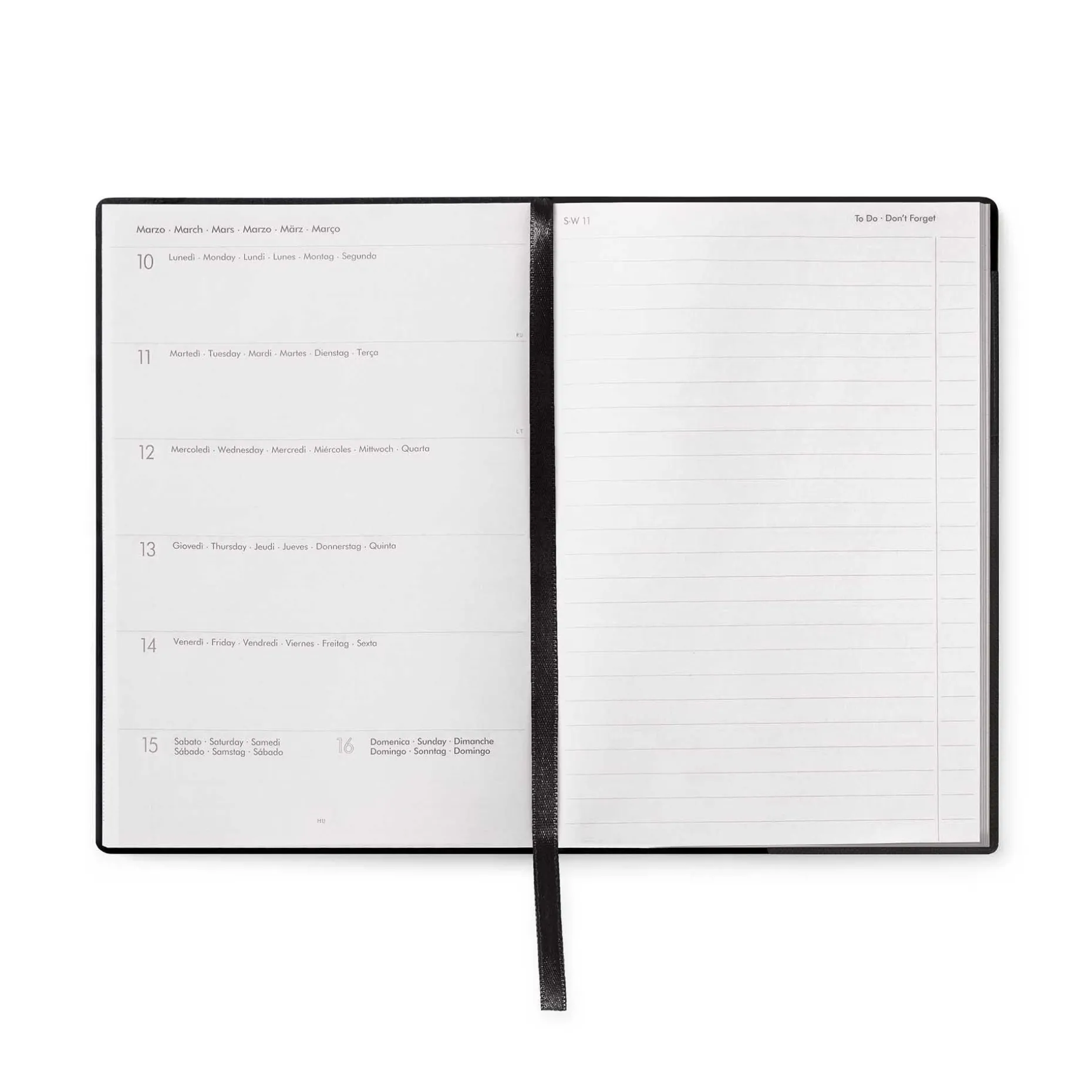 Agenda 12 Mois Semainier - Medium - Avec Section Pour Notes - 2025