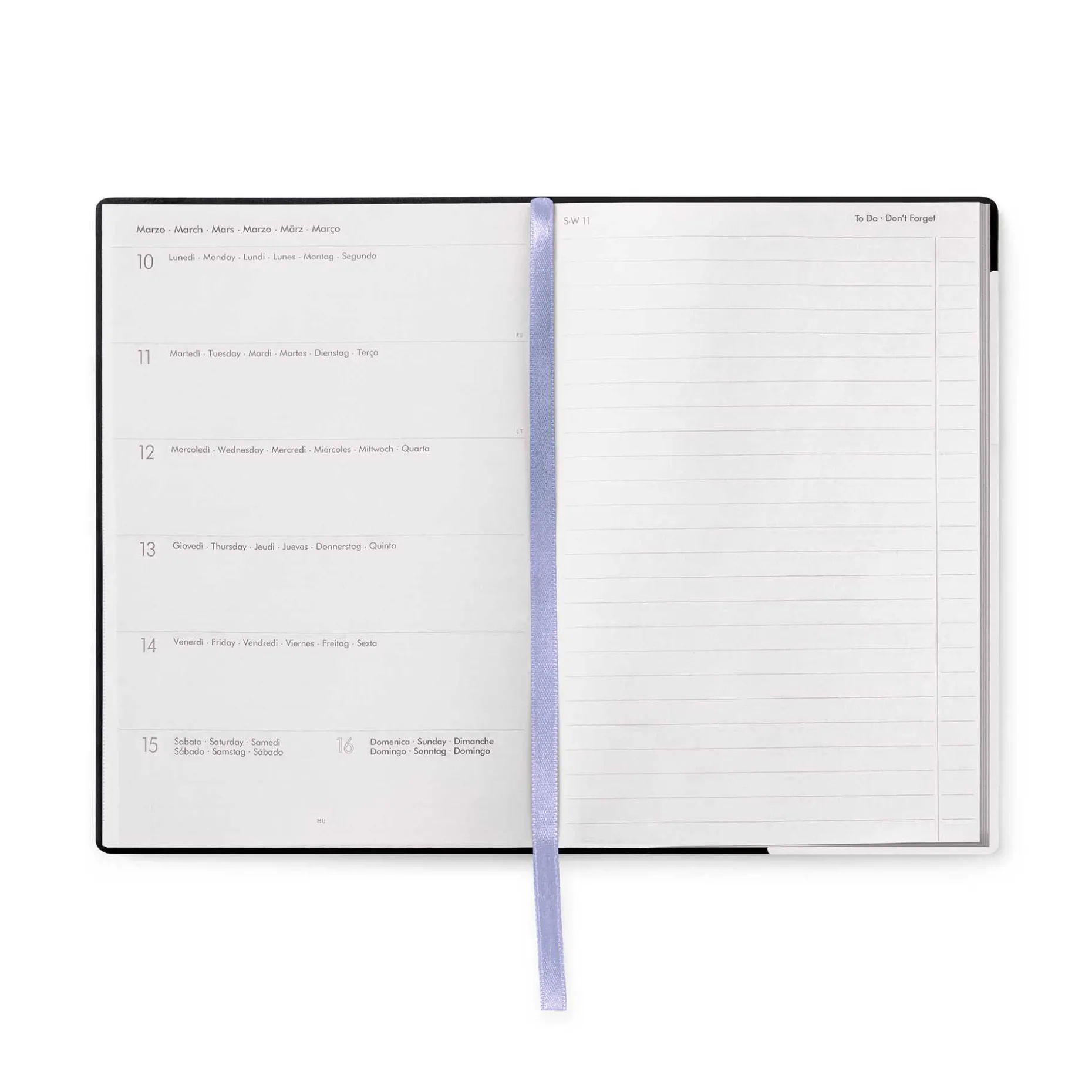 Agenda 12 Mois Semainier - Medium - Avec Section Pour Notes - 2025