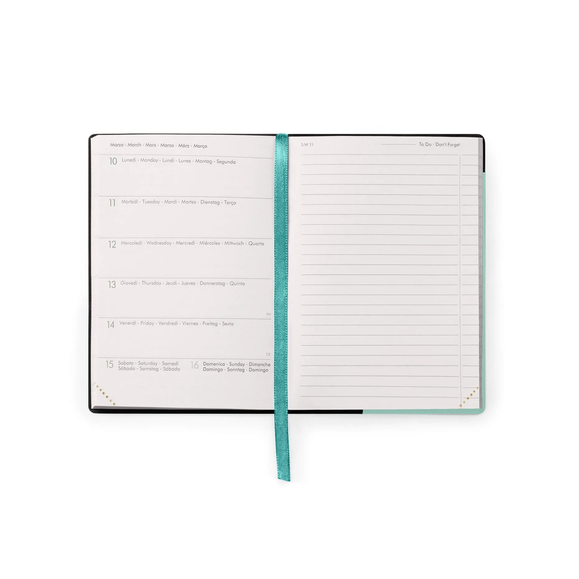 Agenda 18 Mois Semainier - Small - Avec Section Pour Notes - 2024/2025