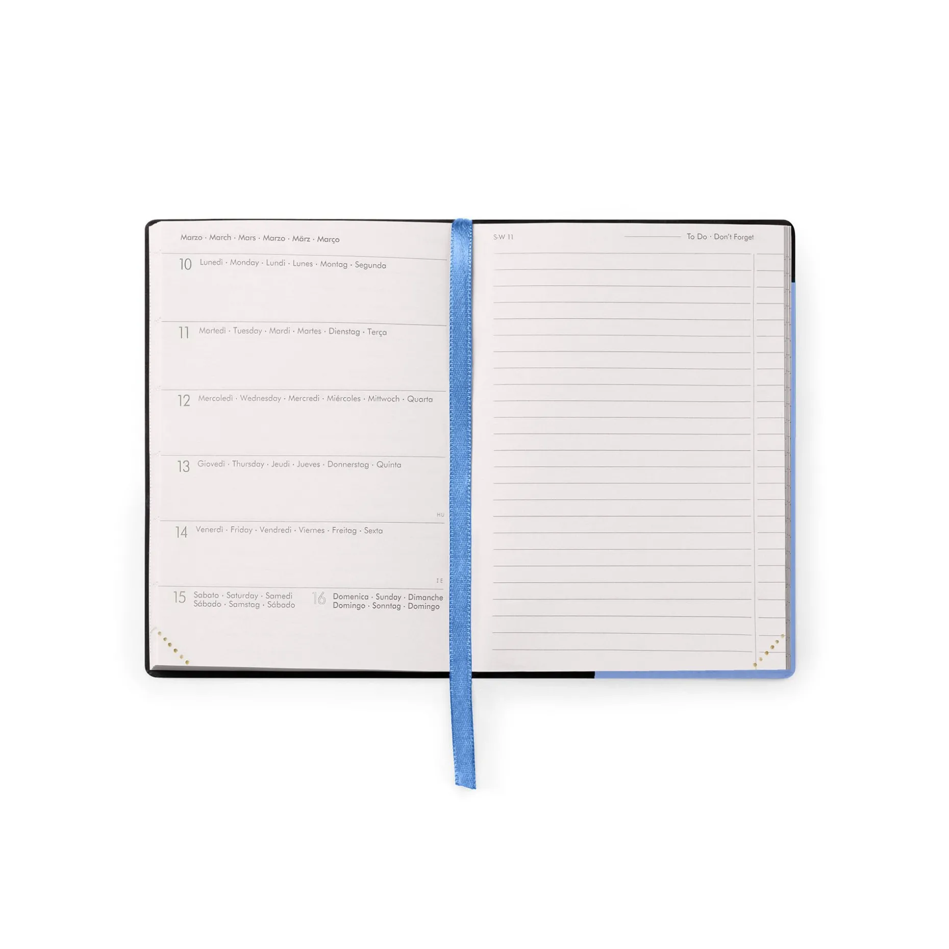 Agenda 18 Mois Semainier - Small - Avec Section Pour Notes - 2024/2025
