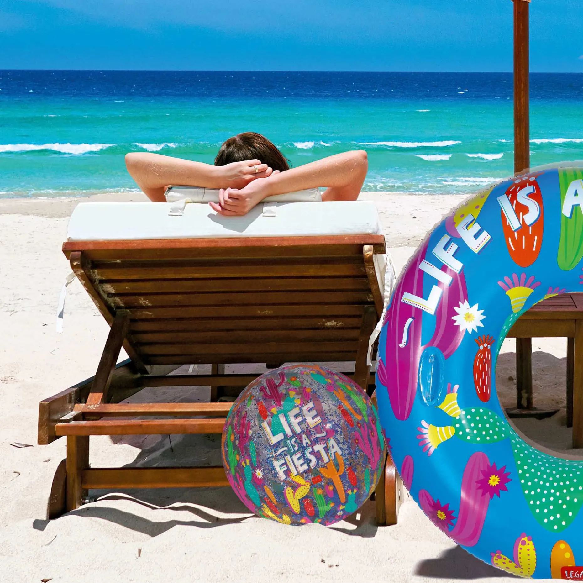 Ballon de Plage Gonflable - Glitter Beach Ball