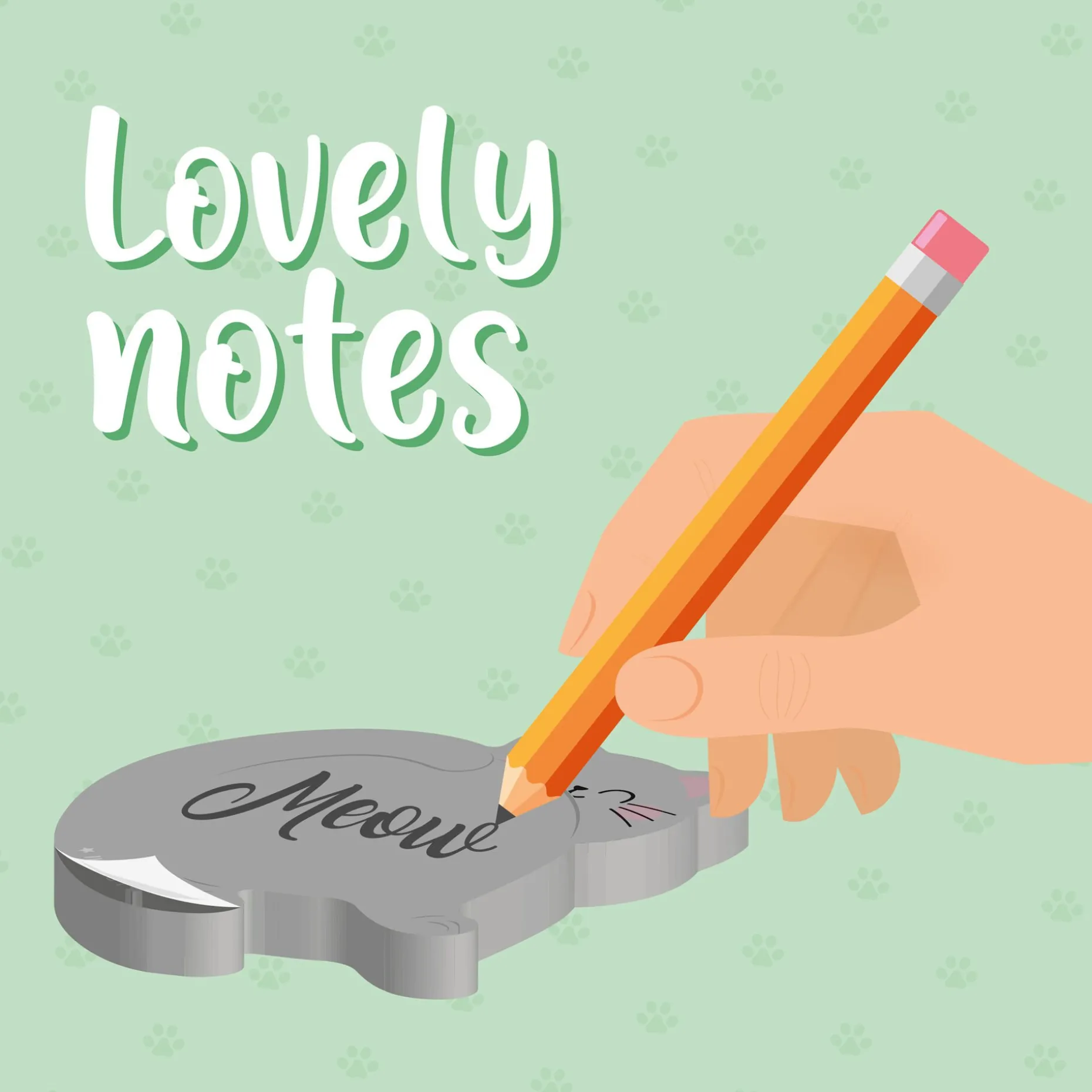 Bloc-Notes Adhésif - Lovely Notes