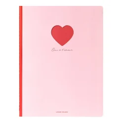 Cahier Ligné Décoré de Cœurs B5