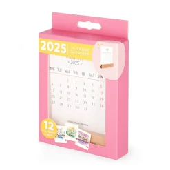 Calendrier avec Base en Bois - 2025