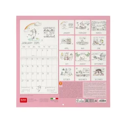 Calendrier Mural 2025 - 30 x 29 cm