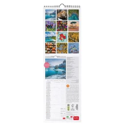 Calendrier Mural 2025 - 16 x 49 cm