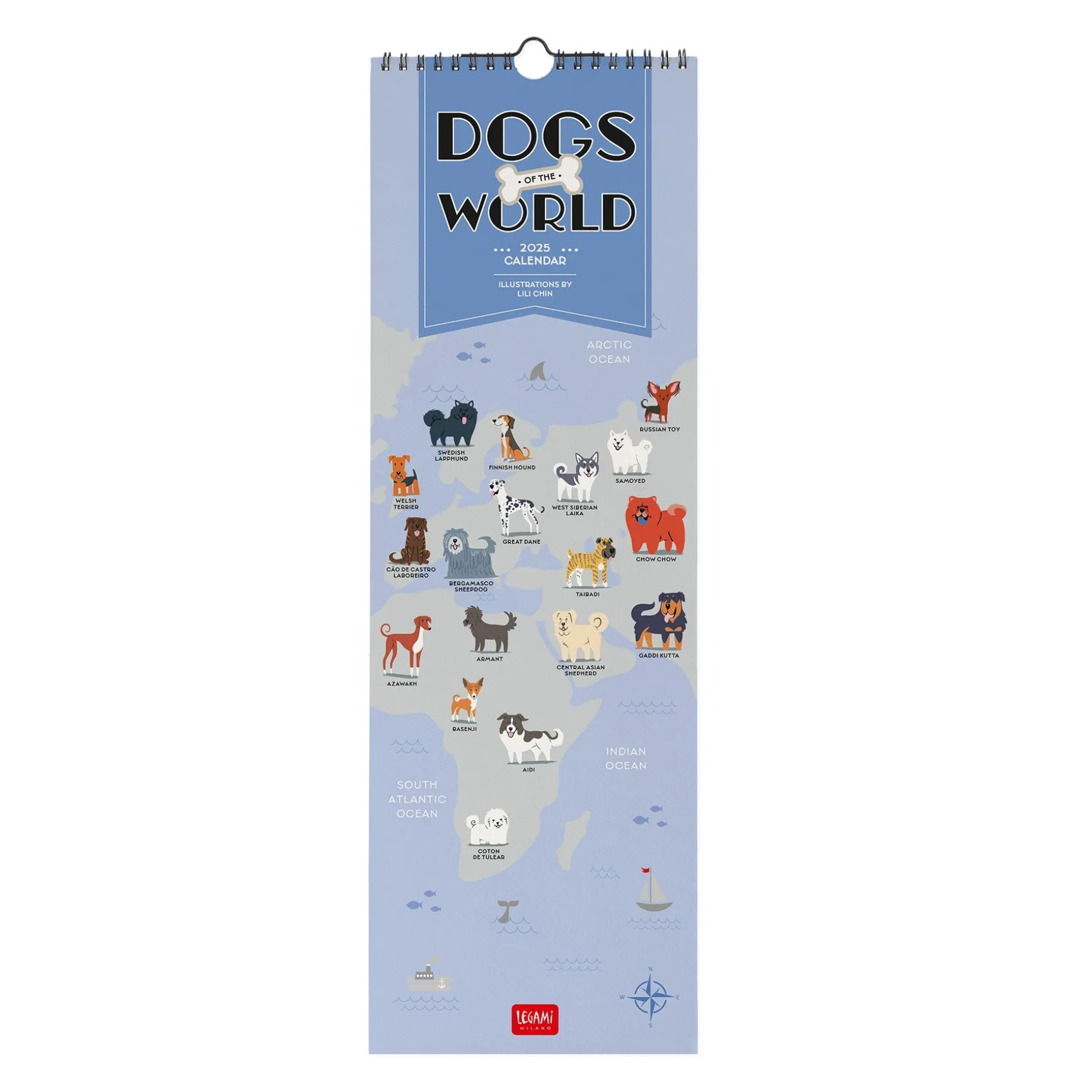 Calendrier Mural 2025 - 16 x 49 cm