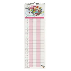 Calendrier Mural 2025 - 16 x 49 cm