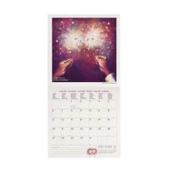 Calendrier Mural 2025 - 18 x 18 cm