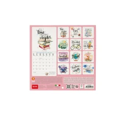 Calendrier Mural 2025 - 18 x 18 cm