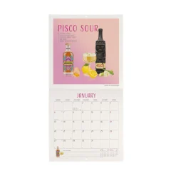 Calendrier Mural 2025 - 18 x 18 cm