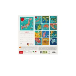 Calendrier Mural 2025 - 18 x 18 cm