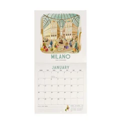Calendrier Mural 2025 - 18 x 18 cm