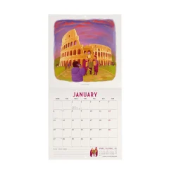 Calendrier Mural 2025 - 18 x 18 cm
