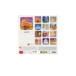 Calendrier Mural 2025 - 18 x 18 cm