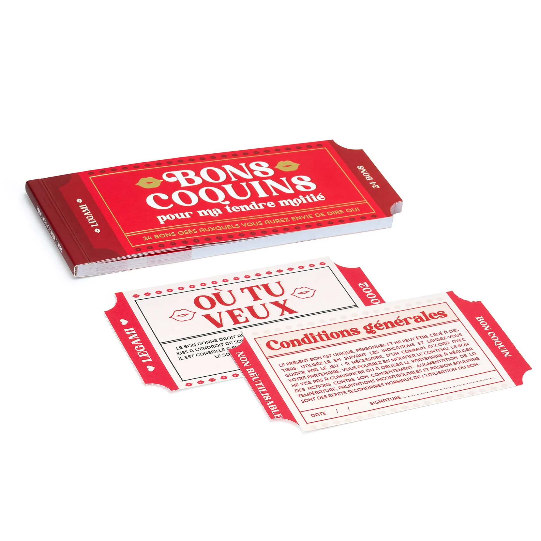 Carnet de 24 Bons Coquins - Français