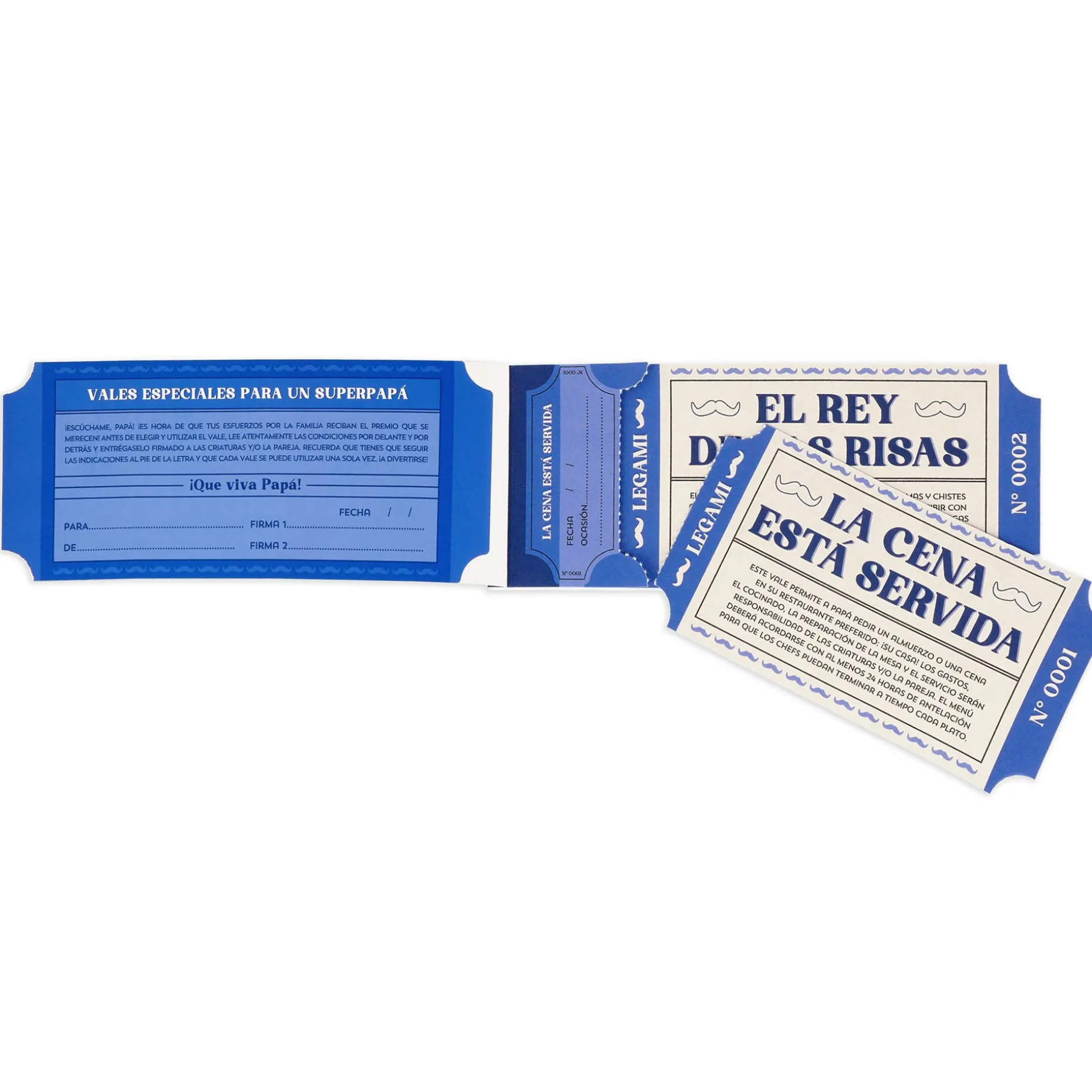 Carnet de 24 Bons pour Papa - Espagnol