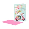 Carte d'Anniversaire - Bike Girl