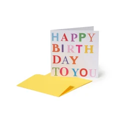 Carte d'Anniversaire - Colors
