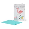 Carte d'Anniversaire - Flamingo