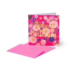 Carte d'Anniversaire - Flowers