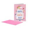 Carte d'Anniversaire - Rainbow Cake