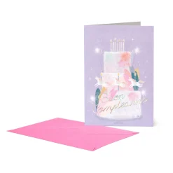 Carte d'Anniversaire - Unicorn Cake