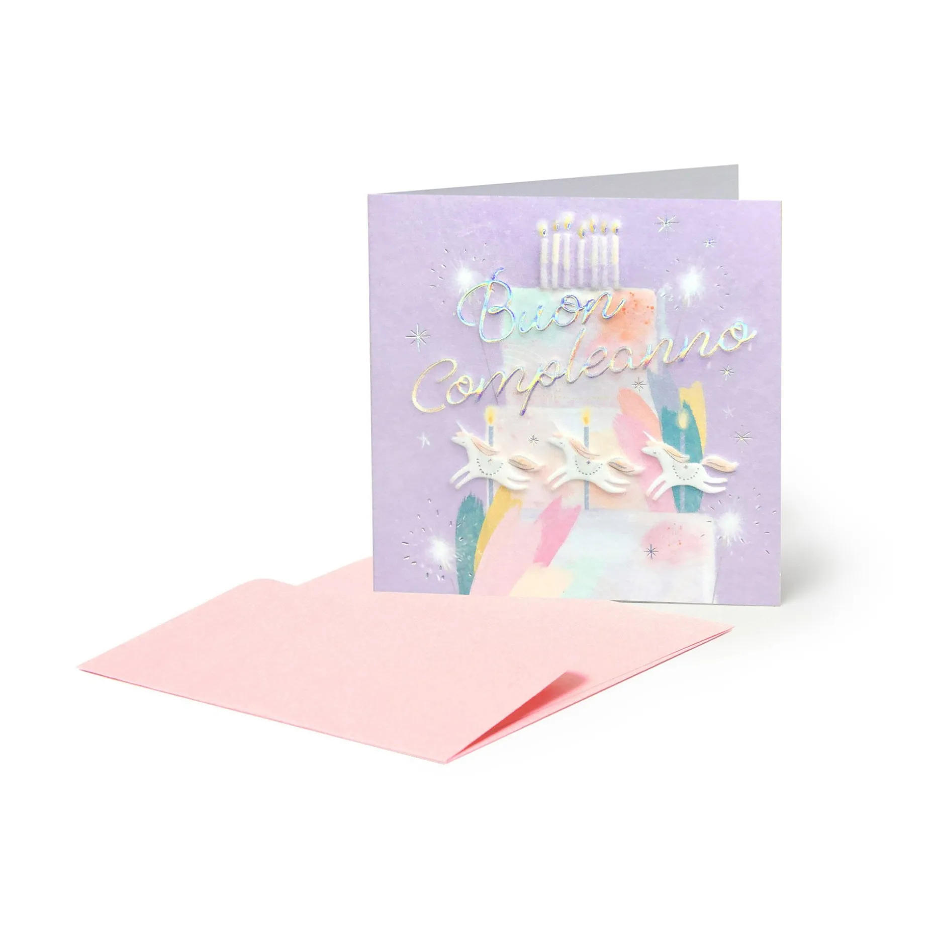 Carte d'Anniversaire - Unicorn Cake