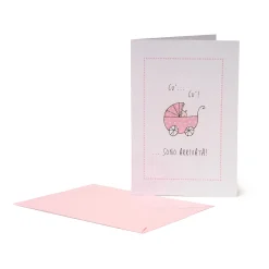 Carte de Félicitations - Naissance Fille