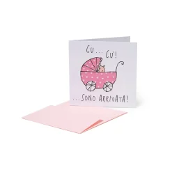 Carte de Félicitations - Naissance Fille