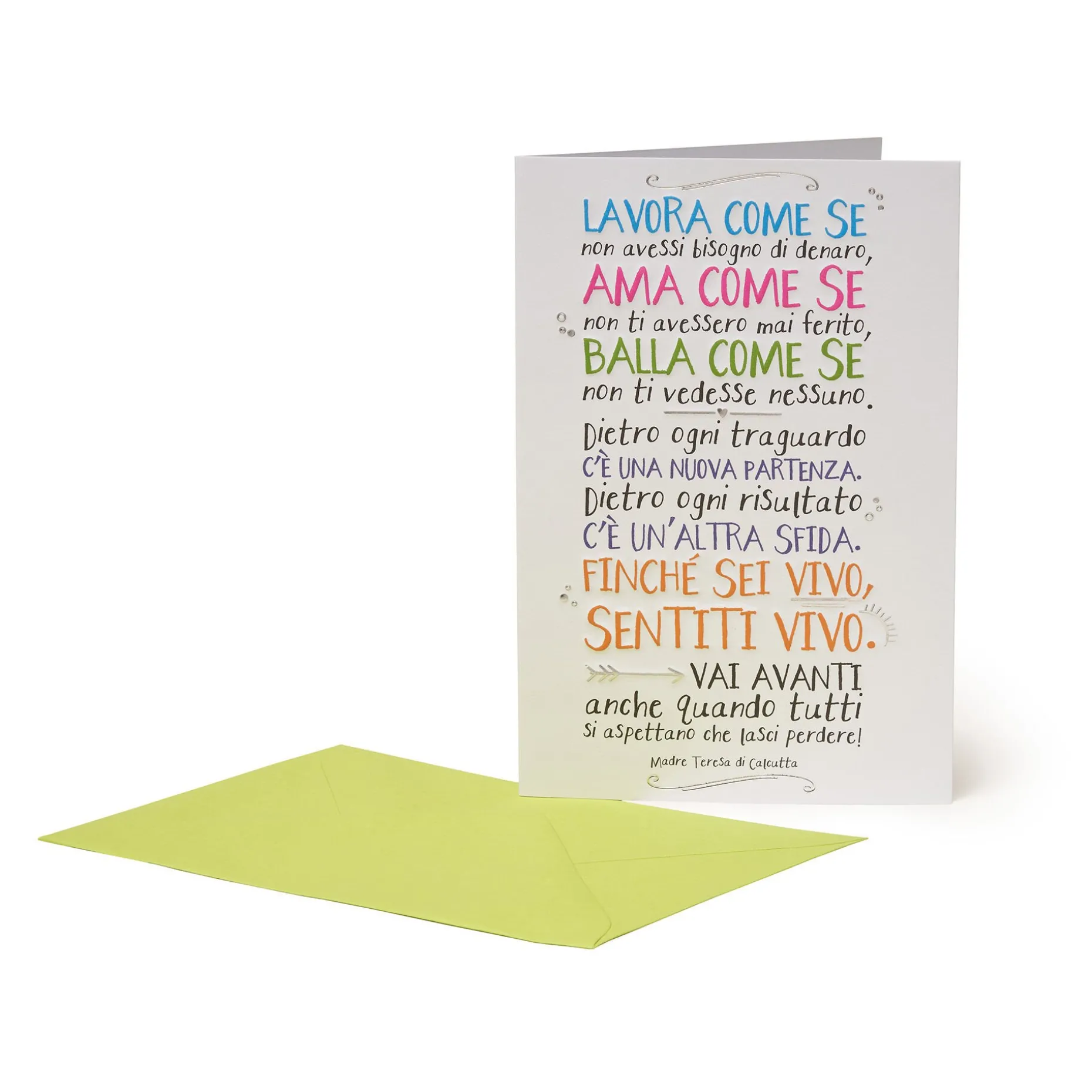 Carte de Vœux - Citation - Mère Teresa de Calcutta