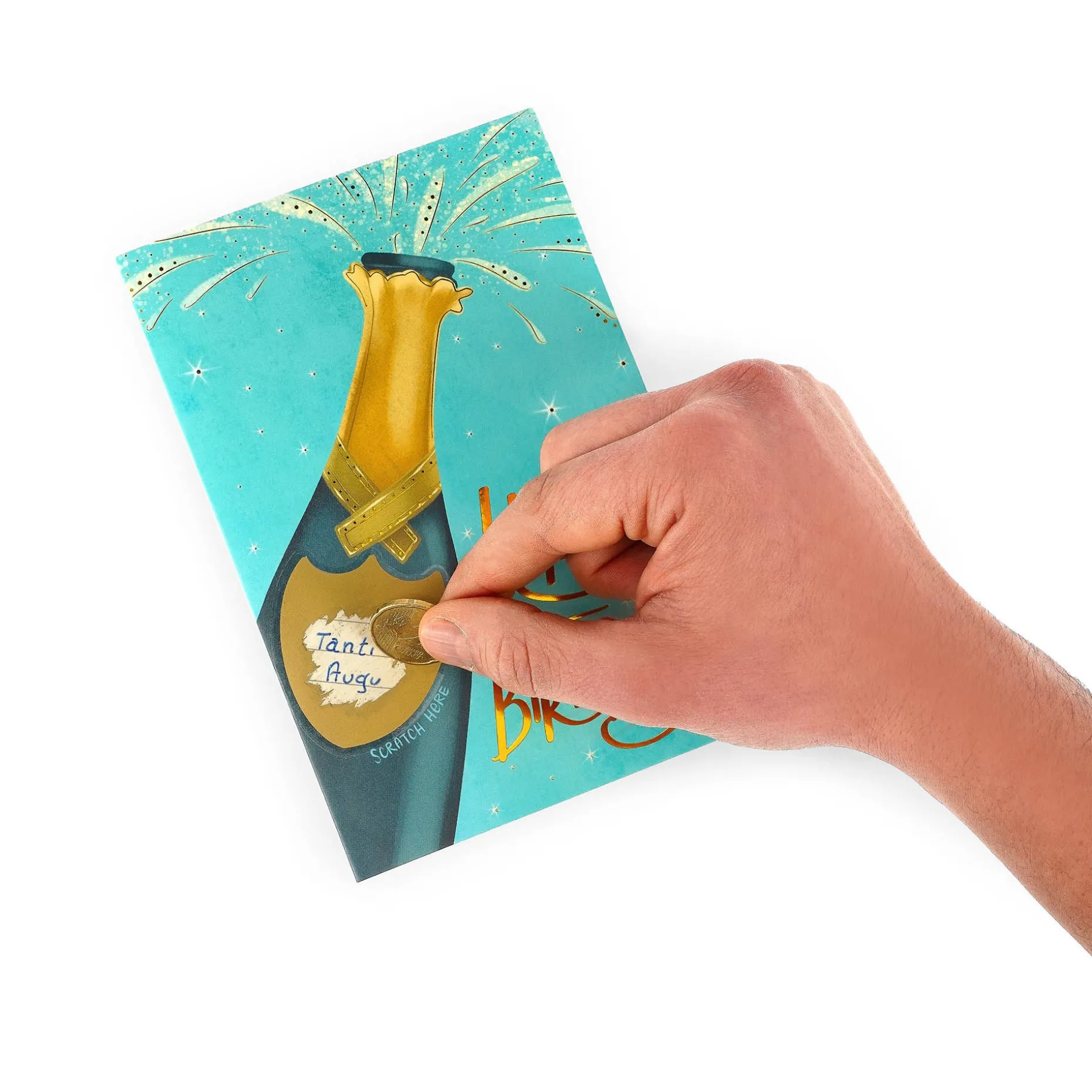 Carte de Vœux à Gratter - Bottle