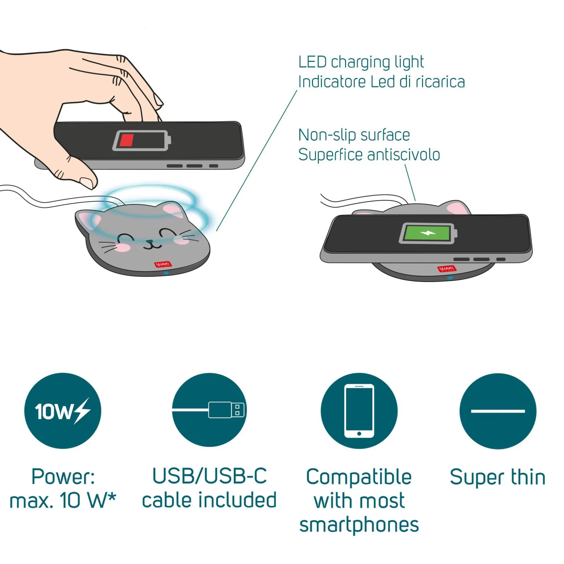 Chargeur Sans Fil avec Support - Super Fast