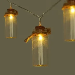 Guirlande Lumineuse avec des Bocaux en Verre