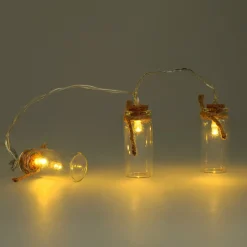 Guirlande Lumineuse avec des Bocaux en Verre