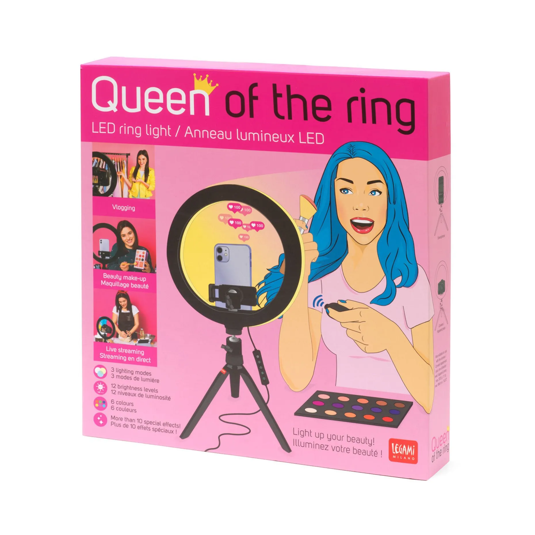 Lampe LED Annulaire pour Selfie - Queen of the Ring