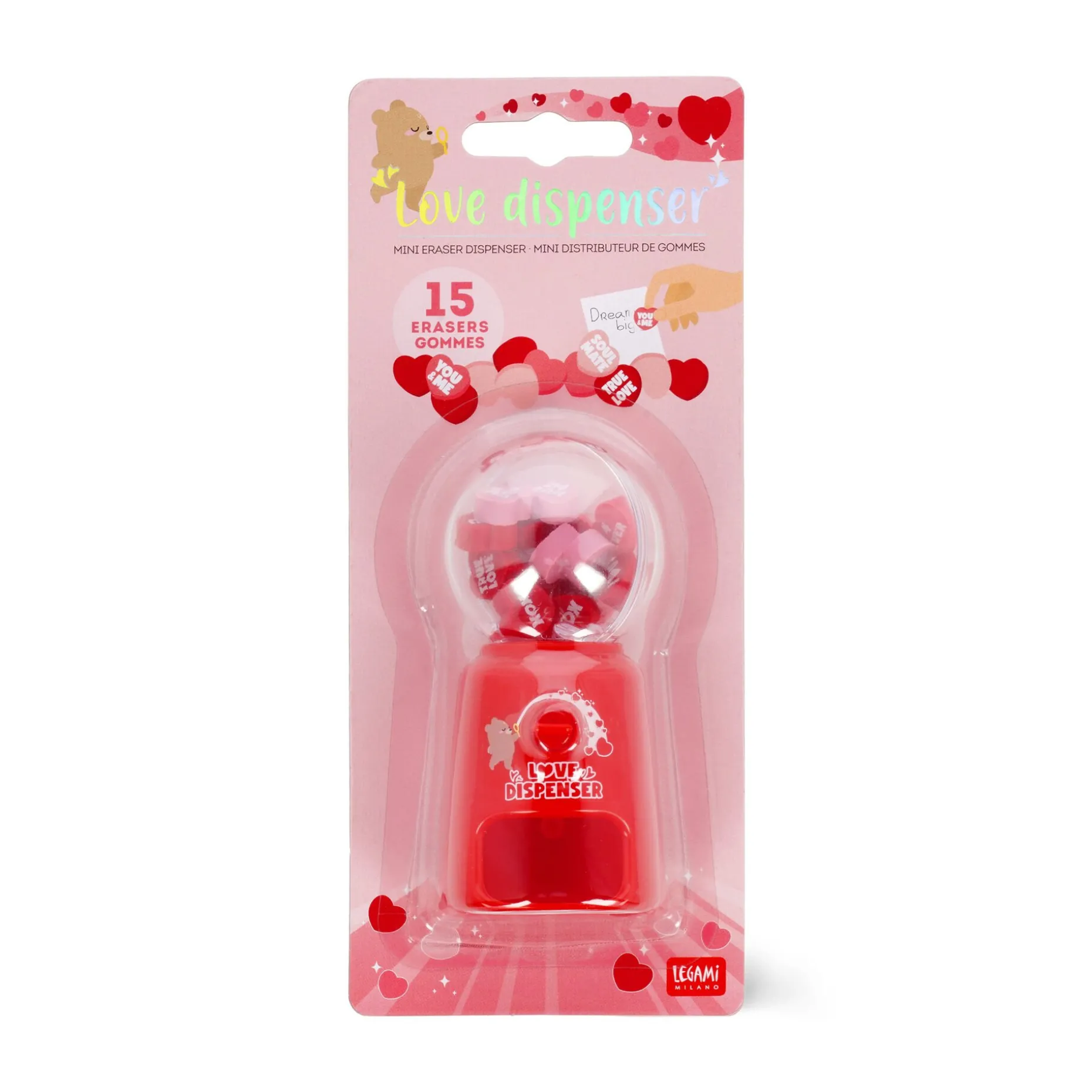 Mini Distributeur de Gommes - Love Dispenser