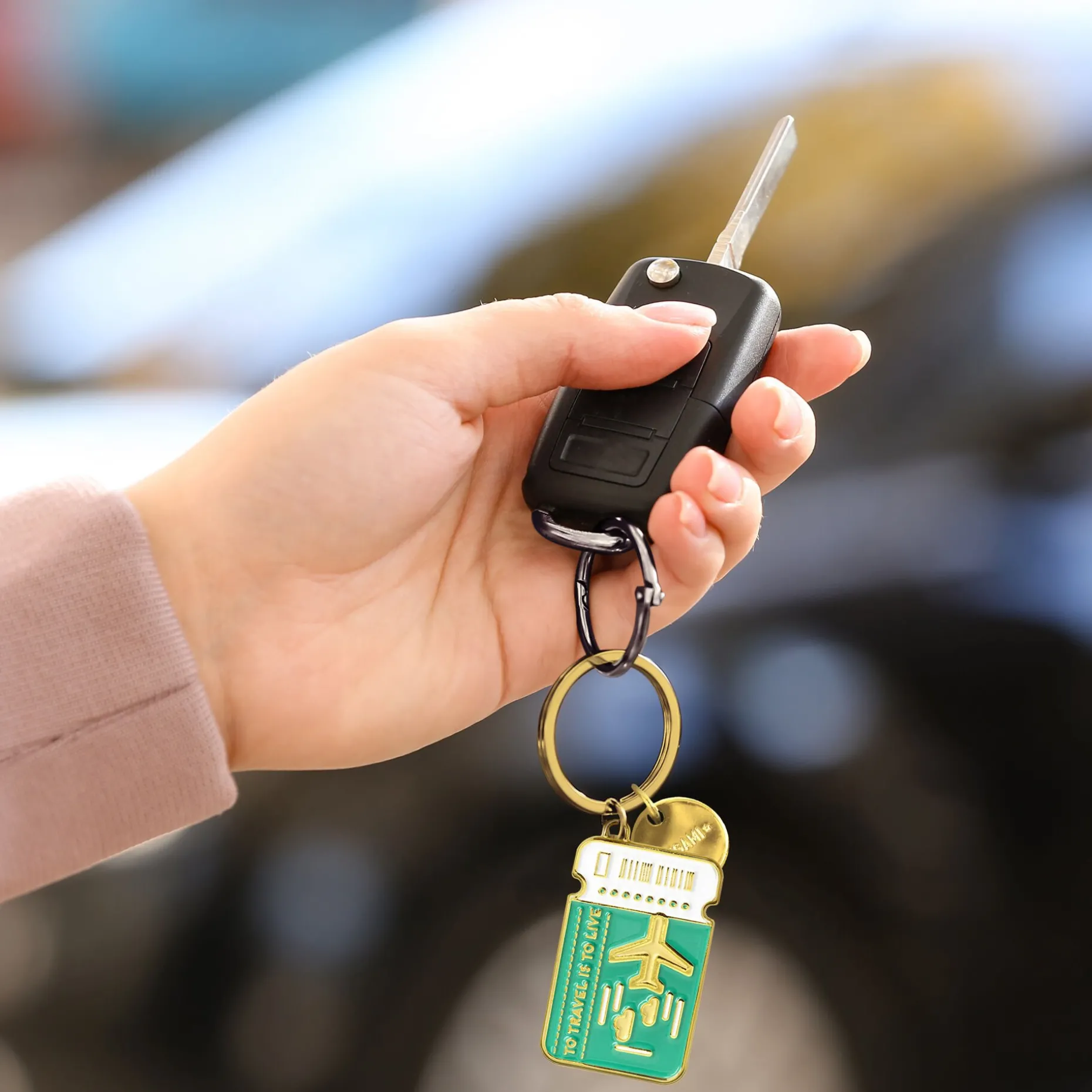 Porte-Clés en Métal Émaillé - What a Key Ring !