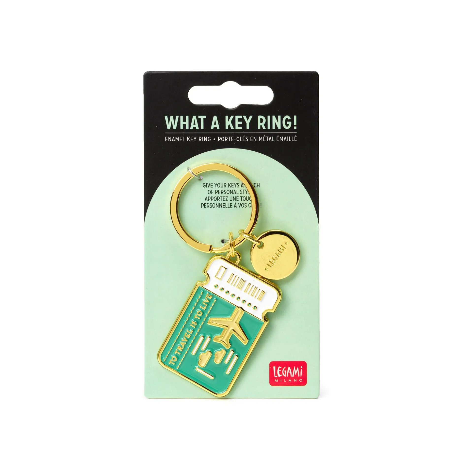 Porte-Clés en Métal Émaillé - What a Key Ring !