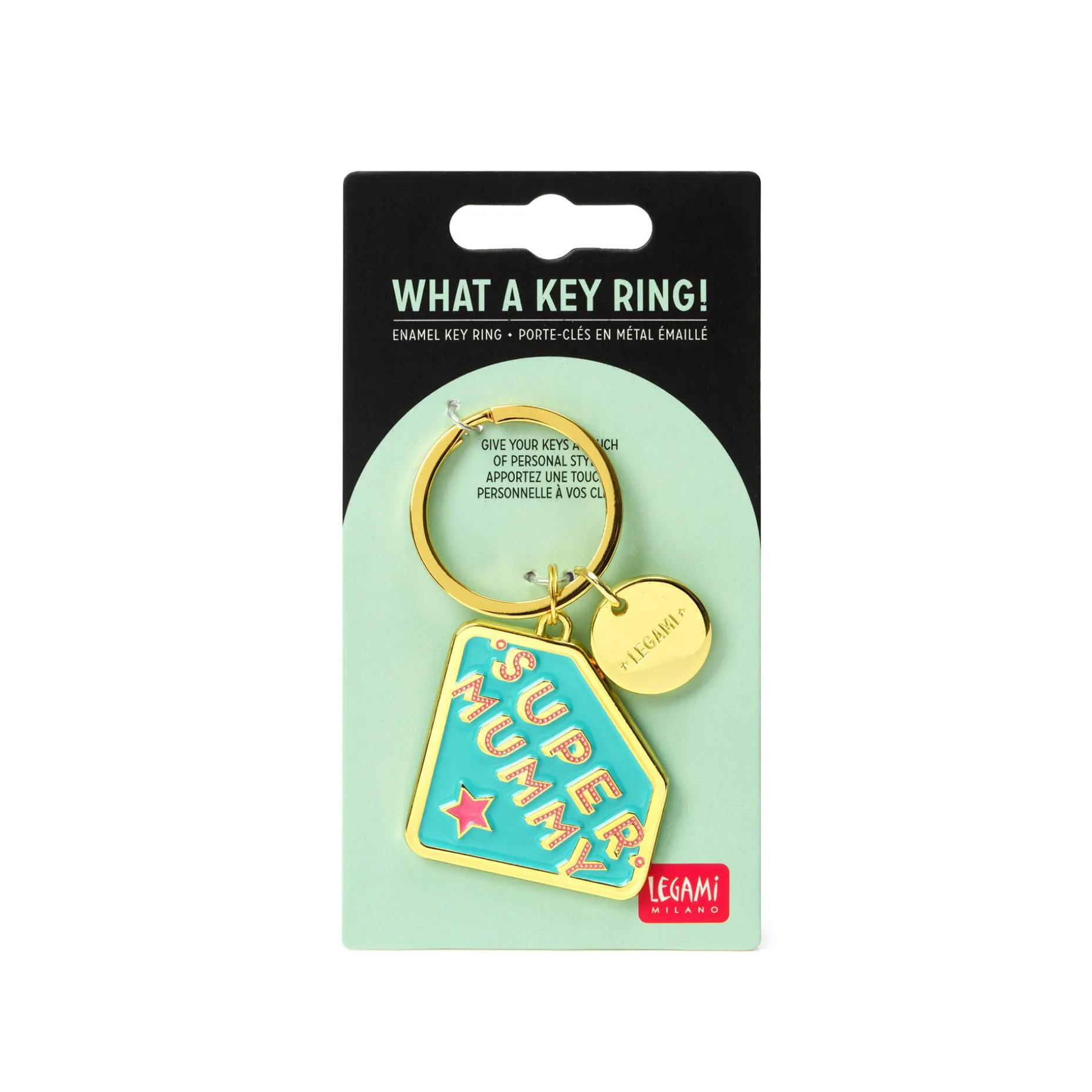 Porte-Clés en Métal Émaillé - What a Key Ring !