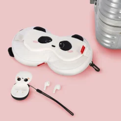 Set Coussin de voyage Panda et Écouteurs sans-fil Panda